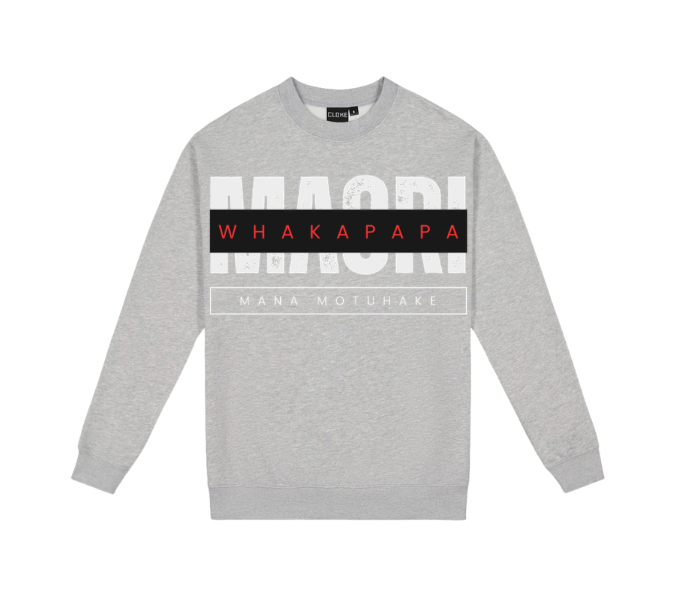 Maori Whakapapa Crew Neck Pakeke