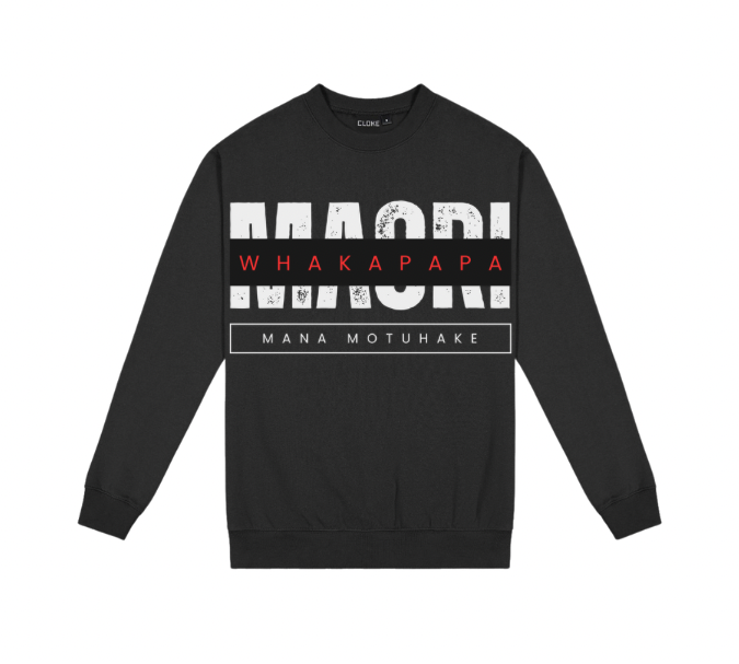 Maori Whakapapa Crew Neck Pakeke